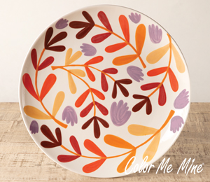 Folsom Fall Floral Charger