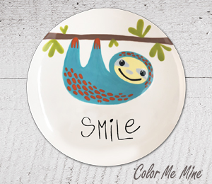 Folsom Sloth Smile Plate