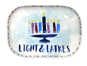 Folsom Hanukkah Light & Latkes Platter