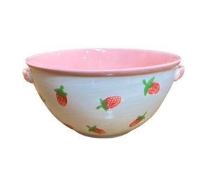 Folsom Strawberry Print Bowl