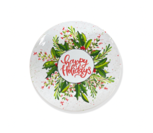 Folsom Holiday Wreath Plate